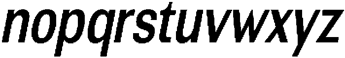 Altavion SemBdCondIta otf (400) Font LOWERCASE