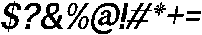 Altavion SemBdSemiCondIta otf (400) Font OTHER CHARS