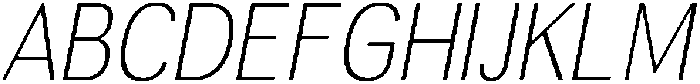 Altavion ThinSemiCondIta otf (100) Font UPPERCASE