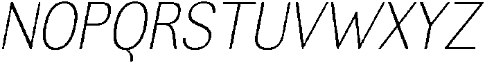 Altavion ThinSemiCondIta otf (100) Font UPPERCASE
