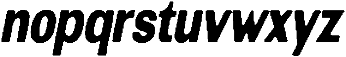 AltavionSoft BlackCondIta otf (900) Font LOWERCASE