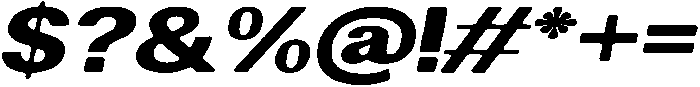 AltavionSoft BlackExpIta otf (900) Font OTHER CHARS