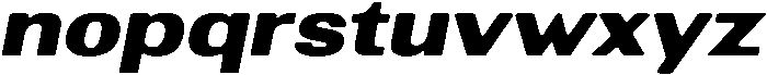 AltavionSoft BlackExpIta otf (900) Font LOWERCASE