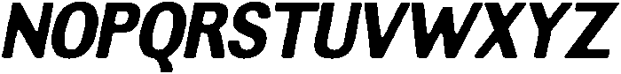 AltavionSoft BlackSemCondIta otf (900) Font UPPERCASE