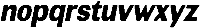 AltavionSoft BlackSemCondIta otf (900) Font LOWERCASE