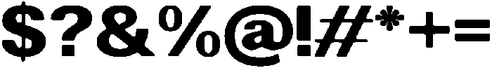 AltavionSoft BlackSemExp otf (900) Font OTHER CHARS