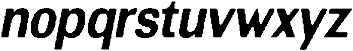 AltavionSoft BoldSemCondIta otf (700) Font LOWERCASE