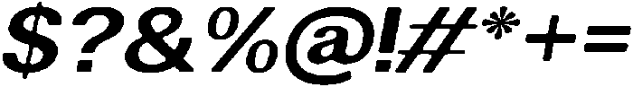 AltavionSoft BoldSemExpIta otf (700) Font OTHER CHARS