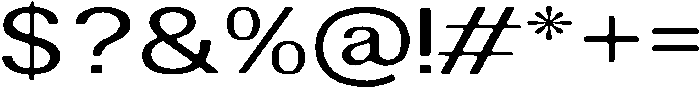 AltavionSoft Expanded otf (400) Font OTHER CHARS