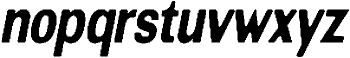 AltavionSoft ExtBdCondIta otf (700) Font LOWERCASE