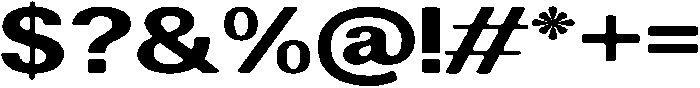 AltavionSoft ExtBdExp otf (700) Font OTHER CHARS