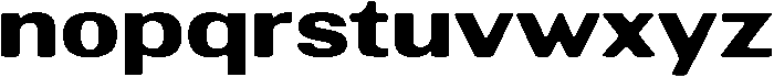 AltavionSoft ExtBdExp otf (700) Font LOWERCASE