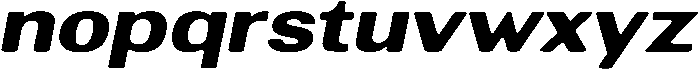 AltavionSoft ExtBdExpIta otf (700) Font LOWERCASE