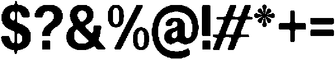 AltavionSoft ExtBdSemCond otf (700) Font OTHER CHARS