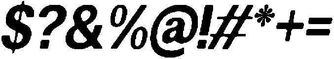 AltavionSoft ExtBdSemCondIta otf (700) Font OTHER CHARS