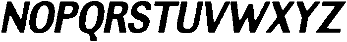 AltavionSoft ExtBdSemCondIta otf (700) Font UPPERCASE