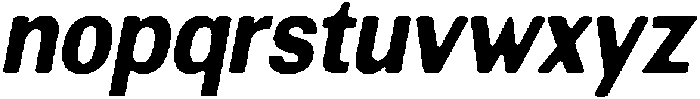 AltavionSoft ExtBdSemCondIta otf (700) Font LOWERCASE