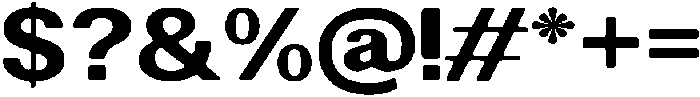 AltavionSoft ExtBdSemExp otf (700) Font OTHER CHARS