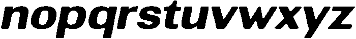 AltavionSoft ExtBdSemExpIta otf (700) Font LOWERCASE