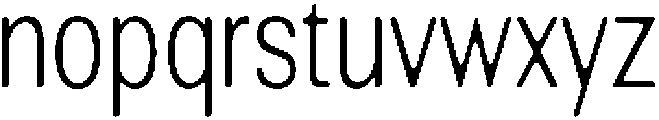 AltavionSoft ExtLtCond otf (200) Font LOWERCASE