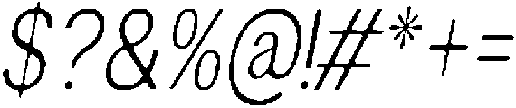 AltavionSoft ExtLtCondIta otf (200) Font OTHER CHARS