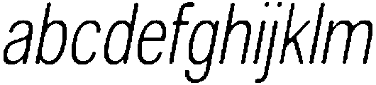 AltavionSoft ExtLtCondIta otf (200) Font LOWERCASE
