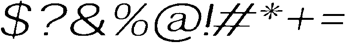 AltavionSoft ExtLtExpIta otf (200) Font OTHER CHARS