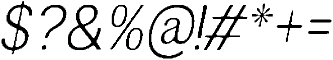 AltavionSoft ExtLtSemCondIta otf (200) Font OTHER CHARS