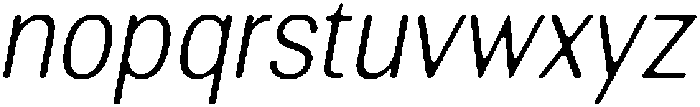 AltavionSoft ExtLtSemCondIta otf (200) Font LOWERCASE