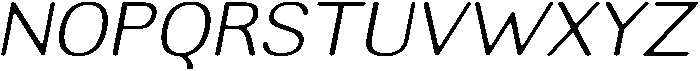 AltavionSoft ExtLtSemExpIta otf (200) Font UPPERCASE