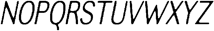 AltavionSoft LightCondIta otf (300) Font UPPERCASE