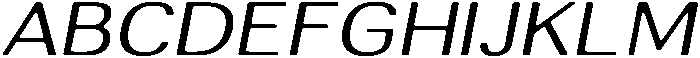 AltavionSoft LightExpIta otf (300) Font UPPERCASE