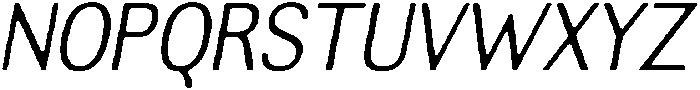 AltavionSoft LightSemCondIta otf (300) Font UPPERCASE