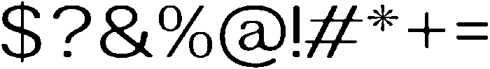 AltavionSoft LightSemExp otf (300) Font OTHER CHARS