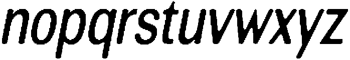 AltavionSoft MedCondIta otf (500) Font LOWERCASE