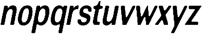 AltavionSoft SemBdCondIta otf (600) Font LOWERCASE