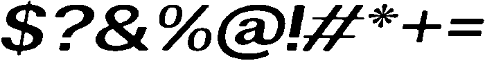 AltavionSoft SemBdExpIta otf (600) Font OTHER CHARS