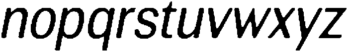 AltavionSoft SemCondIta otf (400) Font LOWERCASE