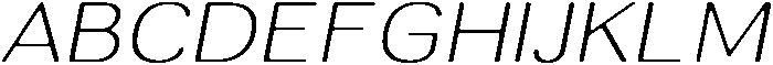 AltavionSoft ThinExpIta otf (100) Font UPPERCASE