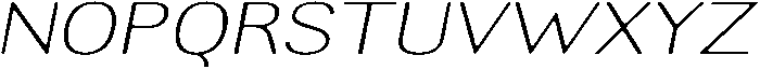 AltavionSoft ThinExpIta otf (100) Font UPPERCASE