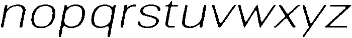 AltavionSoft ThinExpIta otf (100) Font LOWERCASE