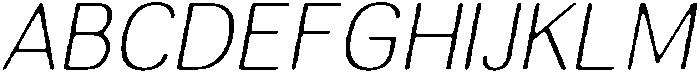 AltavionSoft ThinItalic otf (100) Font UPPERCASE