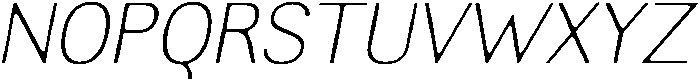 AltavionSoft ThinItalic otf (100) Font UPPERCASE