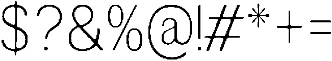 AltavionSoft ThinSemCond otf (100) Font OTHER CHARS