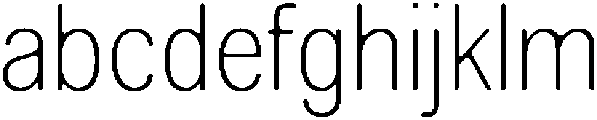 AltavionSoft ThinSemCond otf (100) Font LOWERCASE
