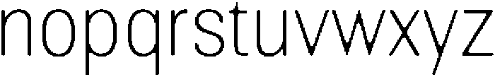 AltavionSoft ThinSemCond otf (100) Font LOWERCASE