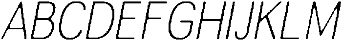 AltavionSoft ThinSemCondIta otf (100) Font UPPERCASE
