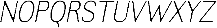 AltavionSoft ThinSemCondIta otf (100) Font UPPERCASE