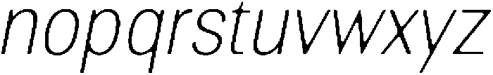 AltavionSoft ThinSemCondIta otf (100) Font LOWERCASE