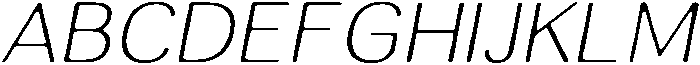 AltavionSoft ThinSemExpIta otf (100) Font UPPERCASE